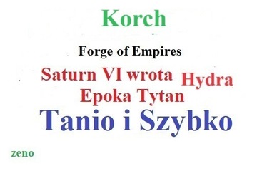 Forge of Empires Tytan Saturn Hydra Korch