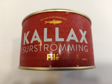 KALLAX Surstromming FILE KISZONE ŚLEDZIE 440g 