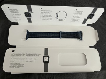 Opaska sportowa pasek Apple Watch 44mm 45mm niebieski