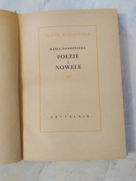 "Poezje i nowele"  Maria Konopnicka