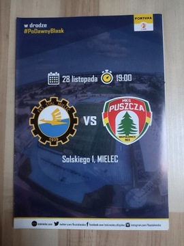 Program Stal Mielec - Puszcza Niepołomice 2018/19