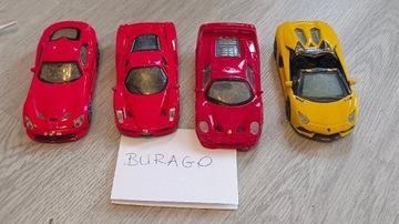 Burago, cztery autka