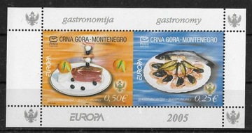 Czarnogóra 2005 - EUROPA CEPT, gastronomia