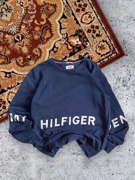 Tommy Hilfiger Denim bluza crewneck granatowa 