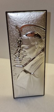 Ikona Jan Paweł II  LAR International srebro 