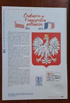 Francja  "100-lecie polskiej emigracji do Francji"