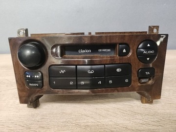 Radio Oryginalne Peugeot 607 Kaseta Drewno Clarion PU-1661B + kostki