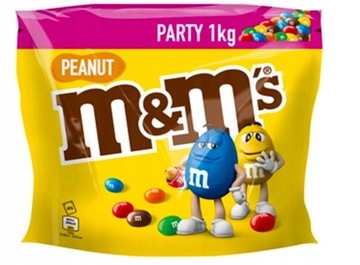 M&M Party Duża Paczka Draży z Orzeszkiem 1kg