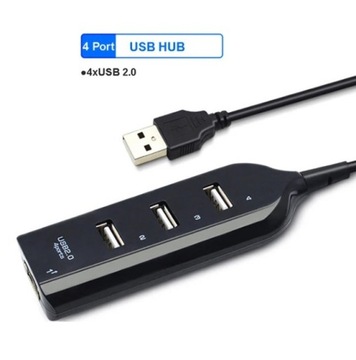 USB Spliter Hub 4xUSB 2, nowy