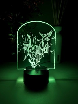 HARRY POTTER HOGWART LAMPKA LED NOCNA 3D