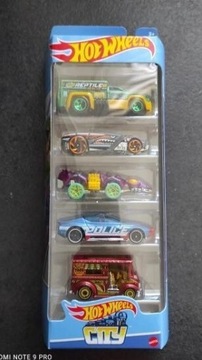 Zestaw 5 samochodów Hot wheels 