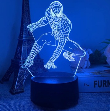 Marvel Spider Man Lampka 3D