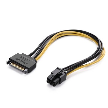 20 SZTUK Adapter SATA do 6 pin GPU VGA 