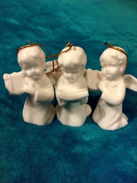 Aniołki z porcelany, figurki