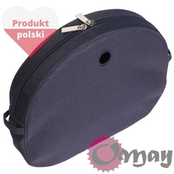 Granatowy organizer OBAG MOON LIGHT 2 suwaki OMAY