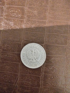 Moneta 1zl rok 1975