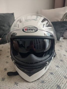 Kask motocyklowy Vcan V122 XL z interkomem