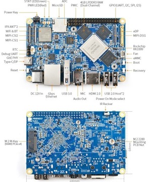 FriendlyARM NanoPC T4 - stan idealny + obudowa + z