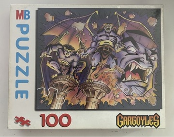 Puzzle MB GARGULCE 100 Vintage 1994 Hasbro nowe
