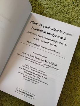 Słownik pochodzenia nazw i określeń medycznych