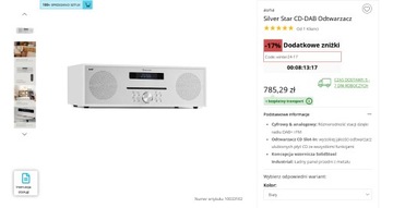 Piękne  SilverStar Radio Cd/ Fm dab+Bluetooth USB 