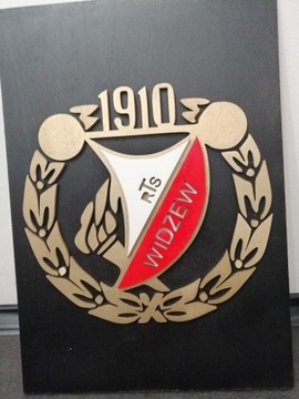 Logo Widzew Łódź2D recznie robiony Prezent
