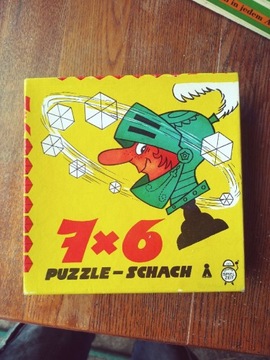 Stara gra PRL NRD planszowa układanka 6x7 puzzle