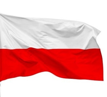 Flaga Polski 115x70 cm PRODUCENT, na drzewiec