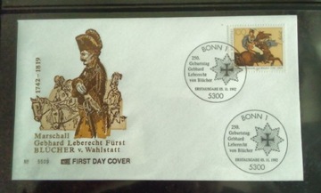 Koperta FDC Niemcy 1992 Historia Konie