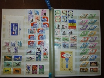 Kolekcja Rumunia znaczki klaser 16 kart kasowane