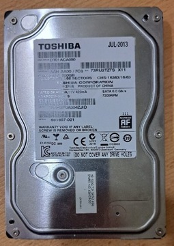 Dysk HDD sata Toshiba 500GB