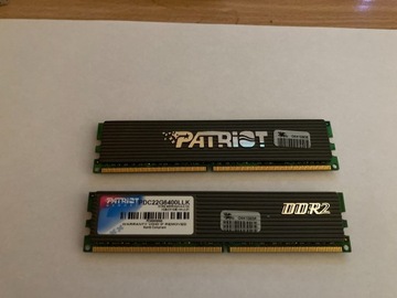 DDR2 PATRIOT  LLK  2 X 1GB 800MHZ  cl: 4-4-4-12