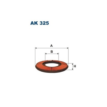 AK325 Filtr Powietrza Filtron/MAZDA 323/