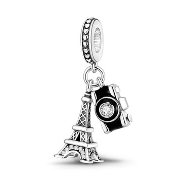 Srebrny charms Paris w stylu Pandora srebro 925