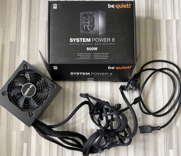 Zasilacz be quiet! system power 8 500W Gwarancja