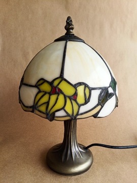 Lampa stołowa Paul Neuhaus Vintage, styl Tiffany. Witraż.