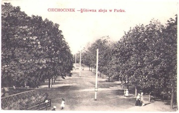 CIECHOCINEK- Główna aleja w Parku-ok 1910 STAN!