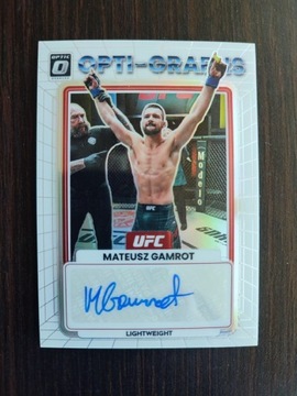 Mateusz Gamrot auto autograf UFC donruss karta