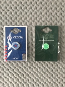 Odznaki (pins): Glasgow Rangers FC, Celtic Glasgow