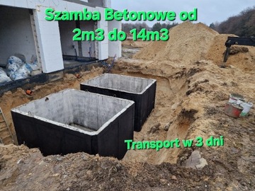 Szambo betonowe 6m3 Zbiorniki na Gnojowice 14m3