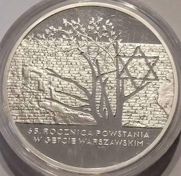 20 zł,2008 65.rocznica powst. w getcie SREBRO(312)