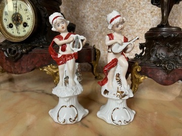 Figurki Porcelana Para Muzyków 2 szt. B514