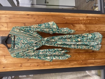 Kimono boho hippie orient bali suknia wiązana