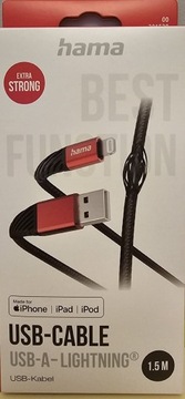 Promocja Hama kabel USB-LIGHTNING 1.5m iPhone