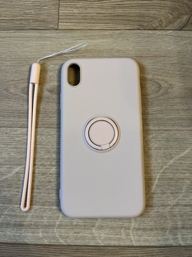 Etui iPhone XS pudrowy róż