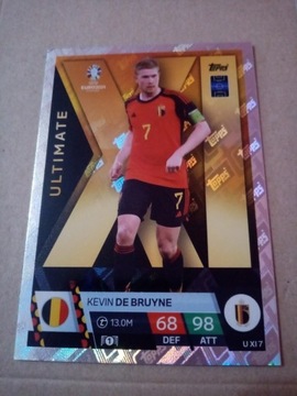 Euro 2024 topps ultimate K. DE BRUYNE U XI 7