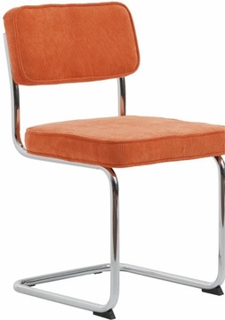 Krzesło retro, sztruks do jadalni, Bauhaus 4x
