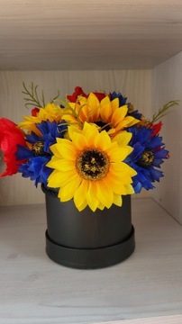 flower box flowerbox słoneczniki ozdoba dekoracja