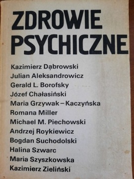 Książka "Zdrowie psychiczne", K. Dąbrowski,  J. Al