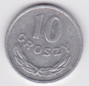 10 groszy z 1978, aluminium